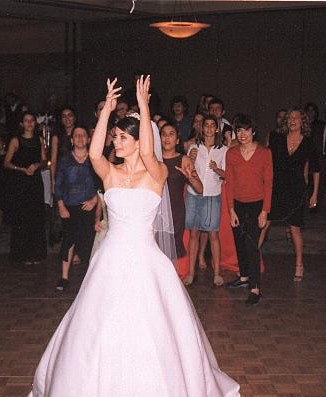 The bouquet toss