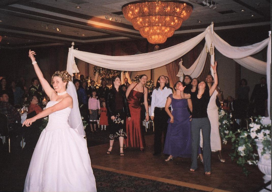 Bouquet toss